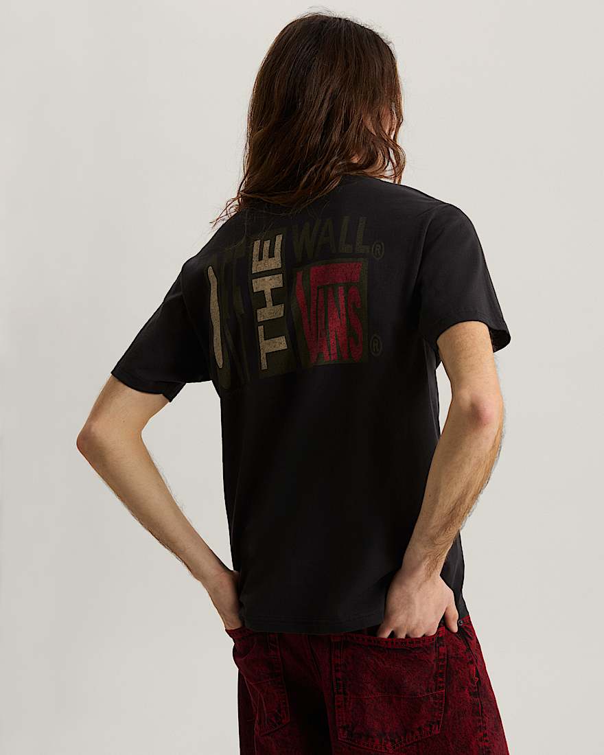 Stretch Stack Crackle TShirt VANS Schwarz ALT3