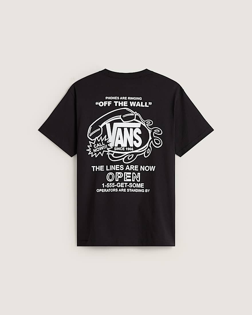 Hot Lines TShirt VANS Schwarz ALT1