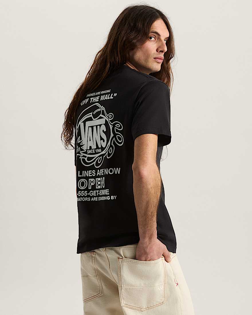 Hot Lines TShirt VANS Schwarz ALT3