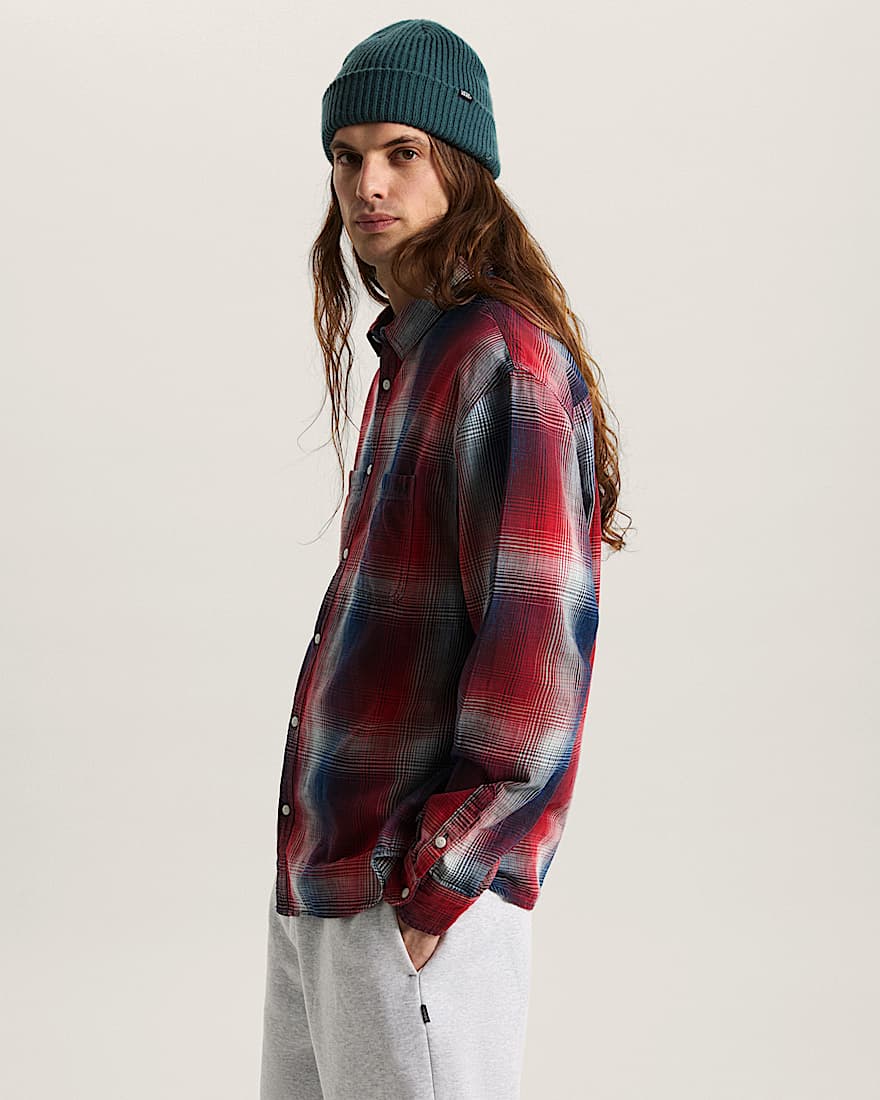 Indigo Plaid Langarmhemd VANS Rot ALT4