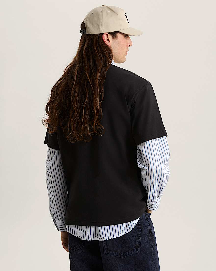 Wavy Script TShirt VANS Schwarz ALT3