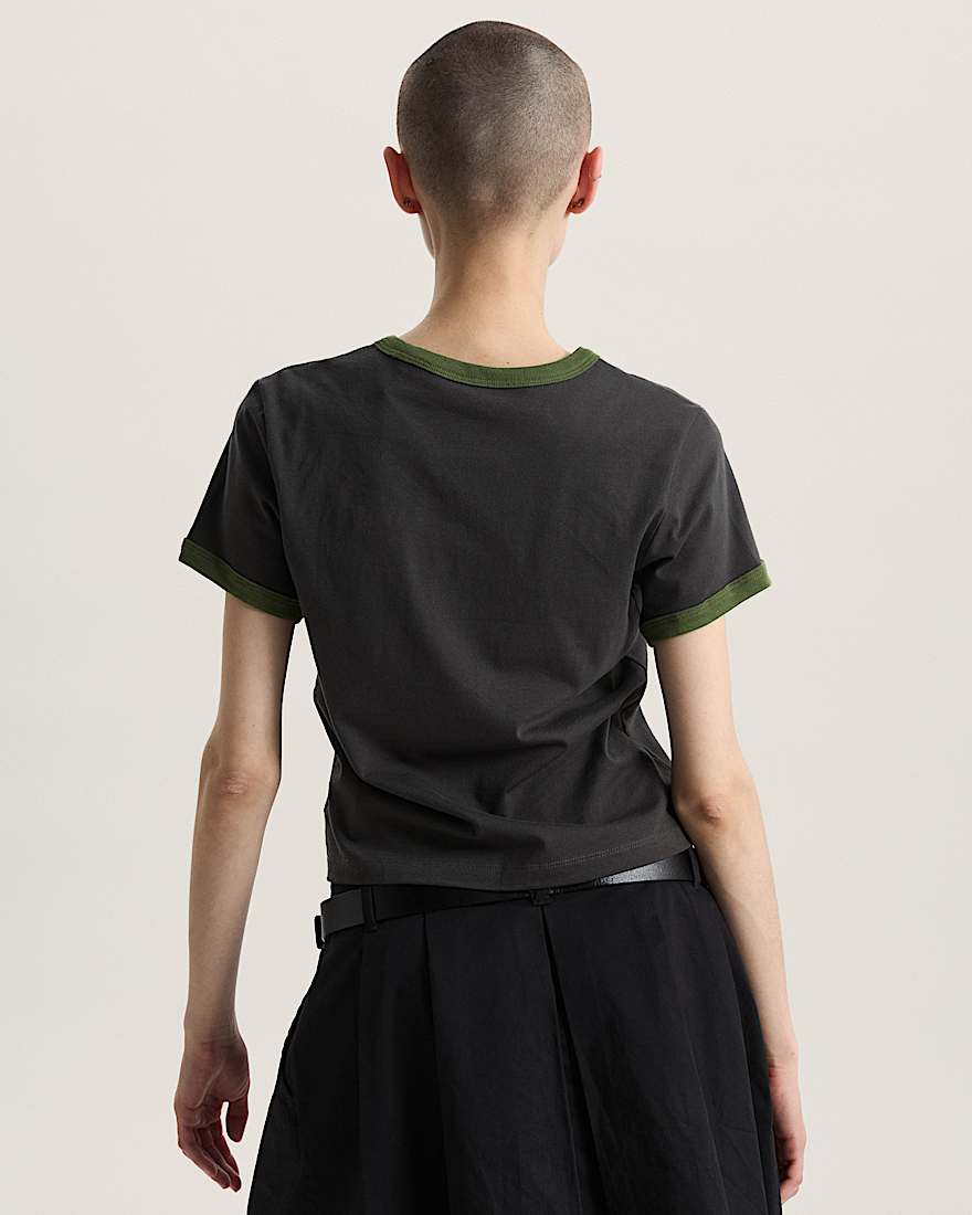 Circle V RingerTShirt VANS Schwarz ALT3