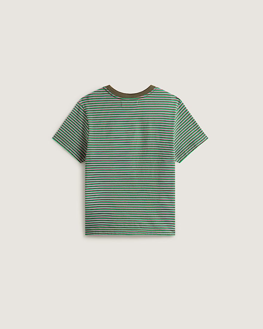 Salton Stripe TShirt  VANS Grn ALT1