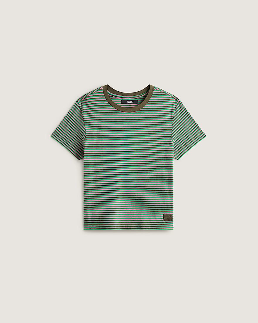 Salton Stripe TShirt  VANS Grn HERO