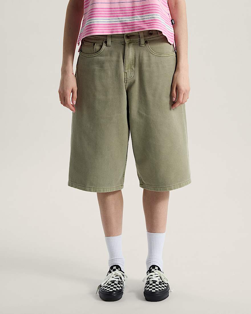 Cinched Check5 BaggyShorts VANS Beige ALT2
