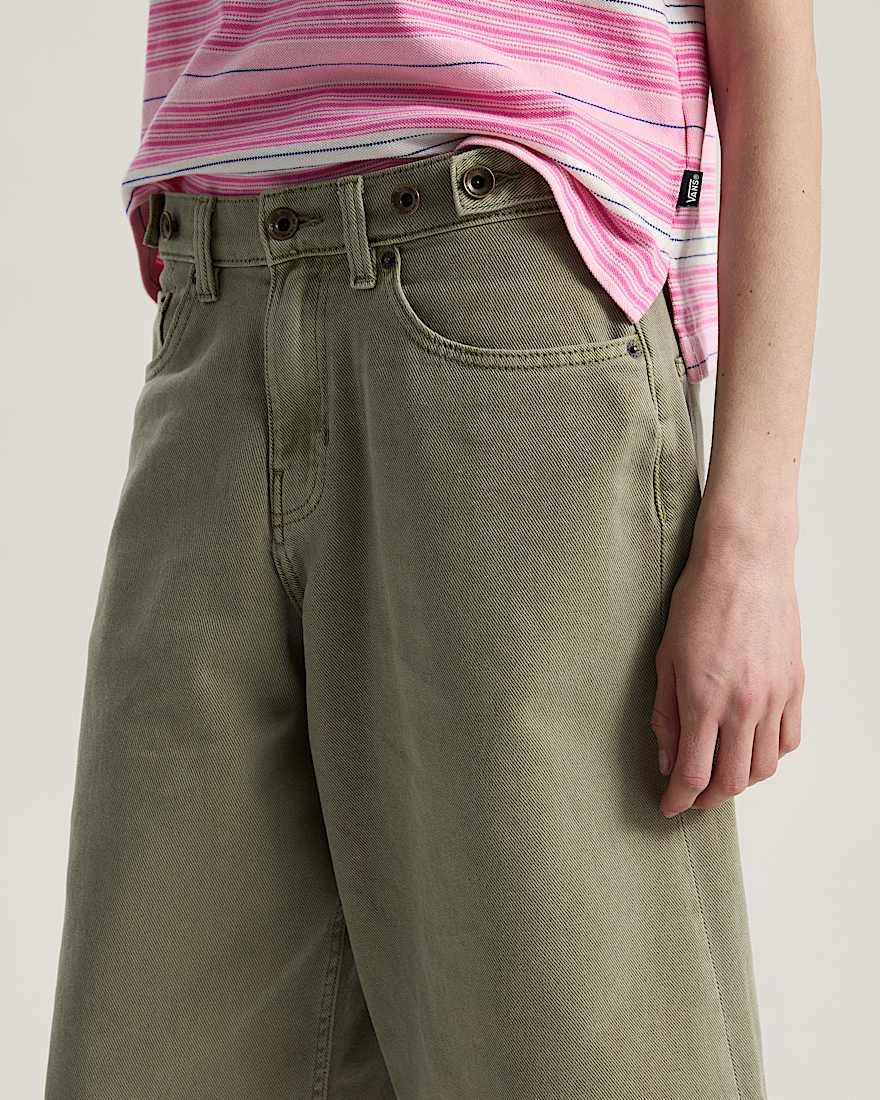 Cinched Check5 BaggyShorts VANS Beige ALT6