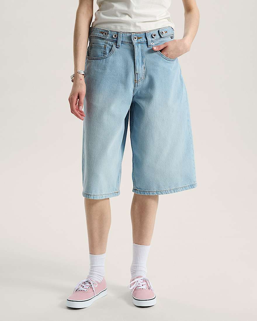 Cinched Check5 BaggyShorts VANS Blau ALT2