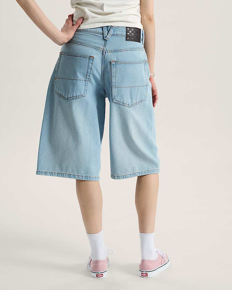 Cinched Check5 BaggyShorts VANS Blau ALT3