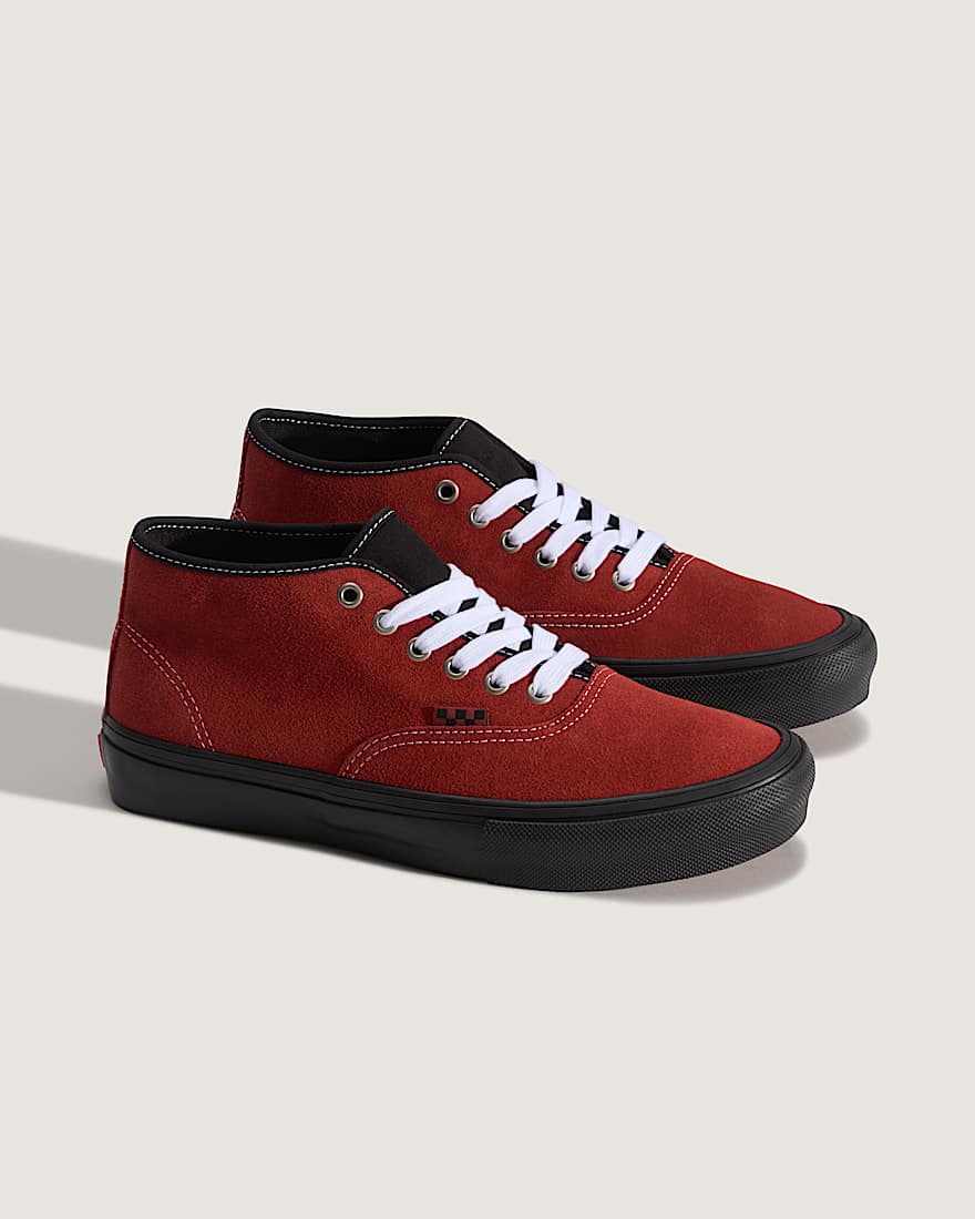 Skate Authentic Mid Schuhe VANS Rot ALT1
