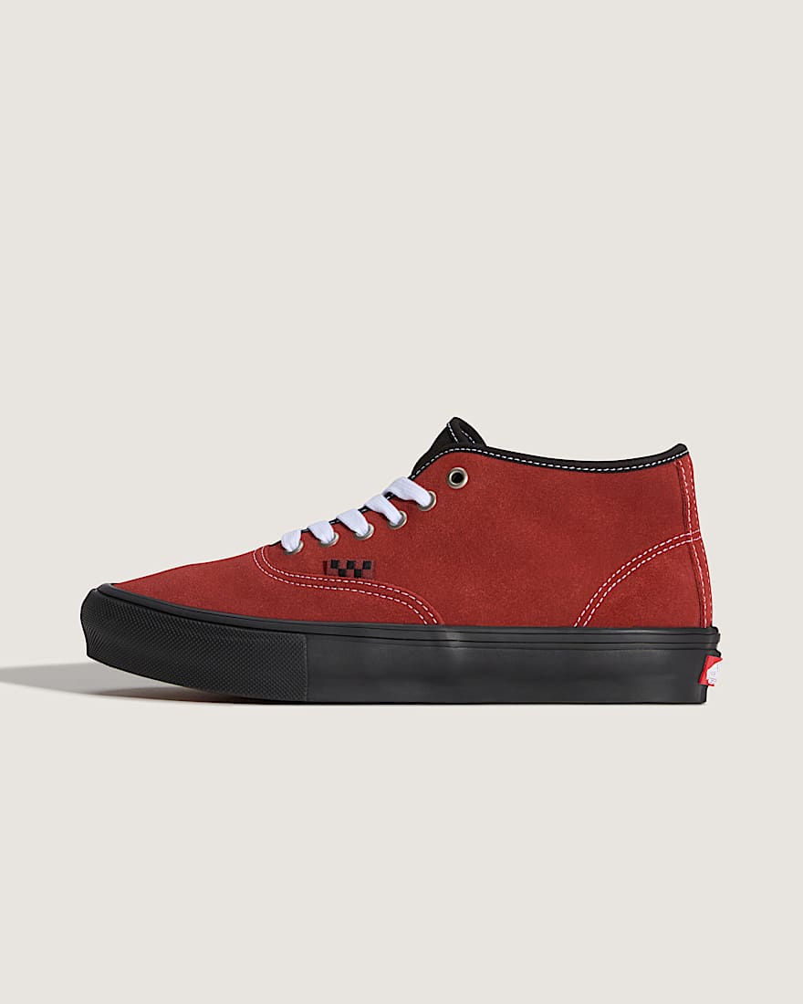 Skate Authentic Mid Schuhe VANS Rot HERO