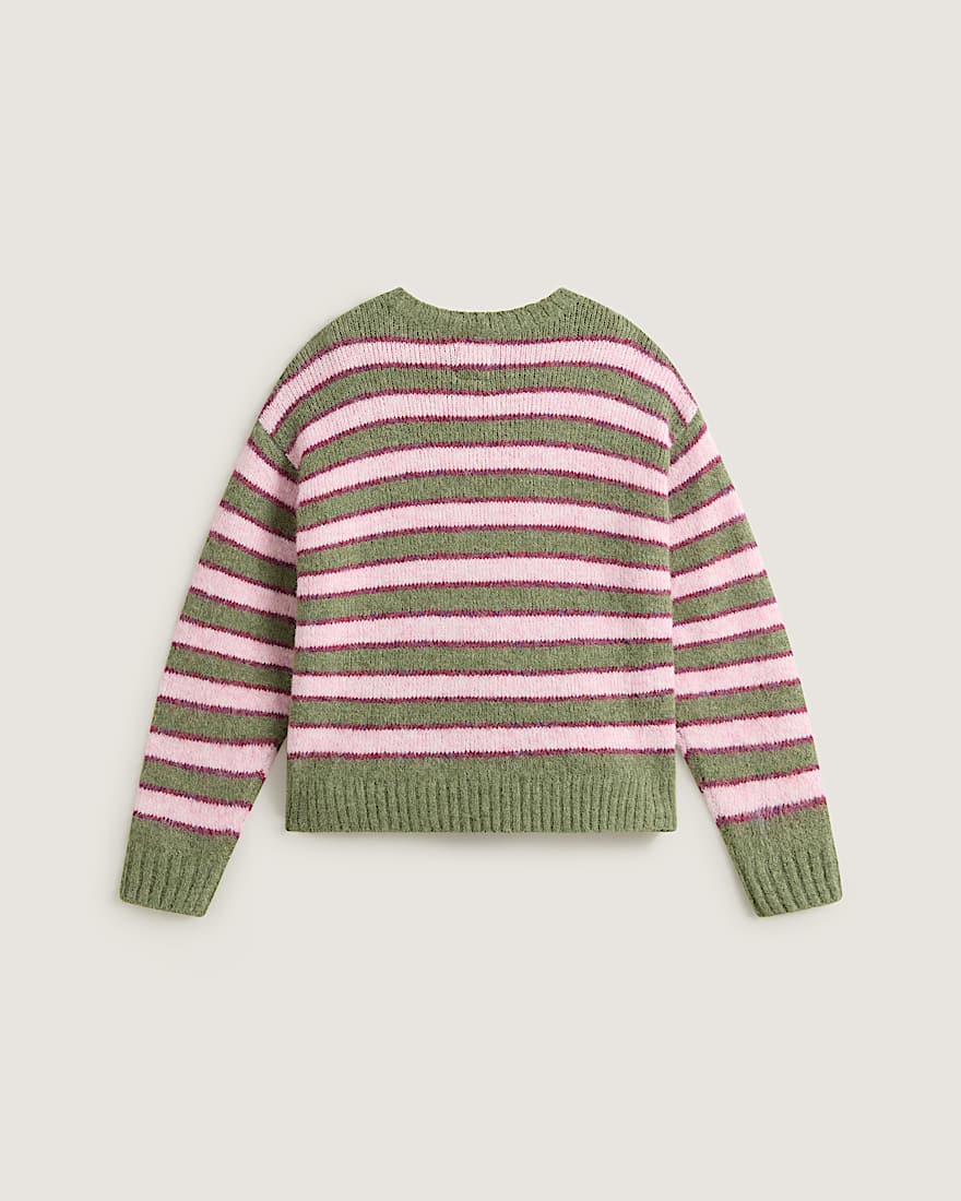 Rollins Stripe Sweater Green BalsamMystcMlbry VANS GrnViolett ALT1