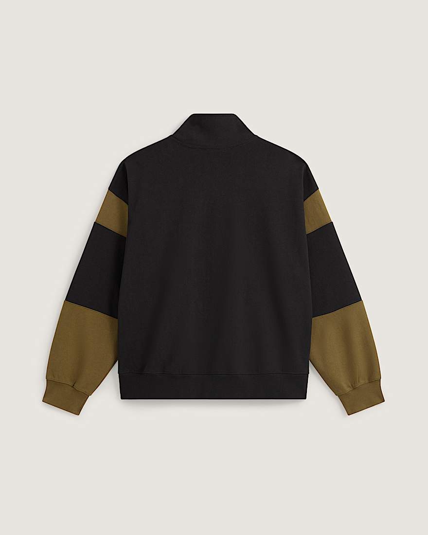 Retro Sport Mock Neck Full Zip Faded Black VANS Schwarz ALT1