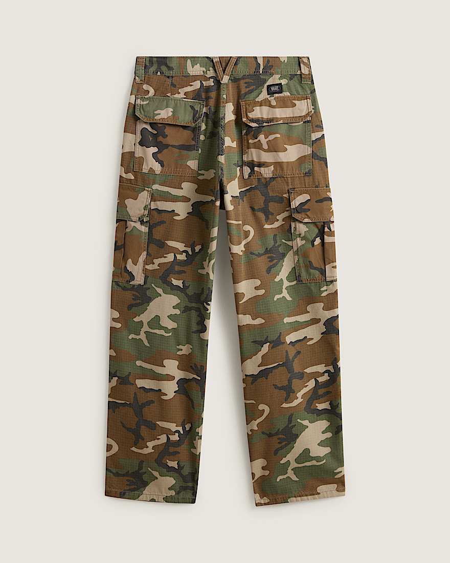 Para Baggy AOP Cargo Pant Aluminum Camo VANS Grn ALT1