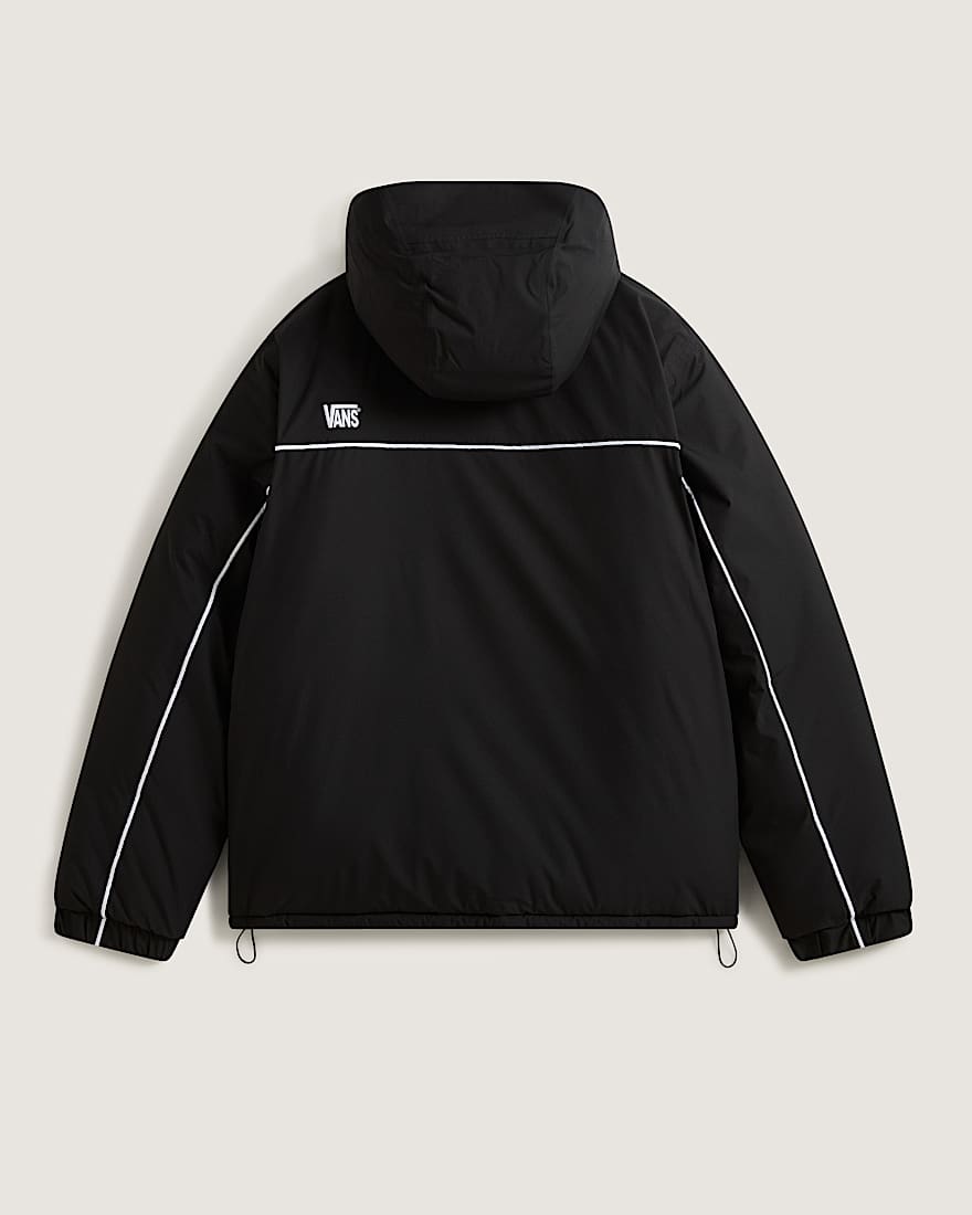 90s Big Block Hooded Puffer Jacke VANS Schwarz ALT1