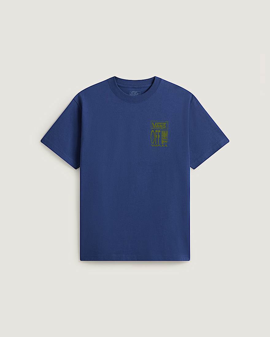 Cut and Paste SS Tee True Navy VANS Blau HERO