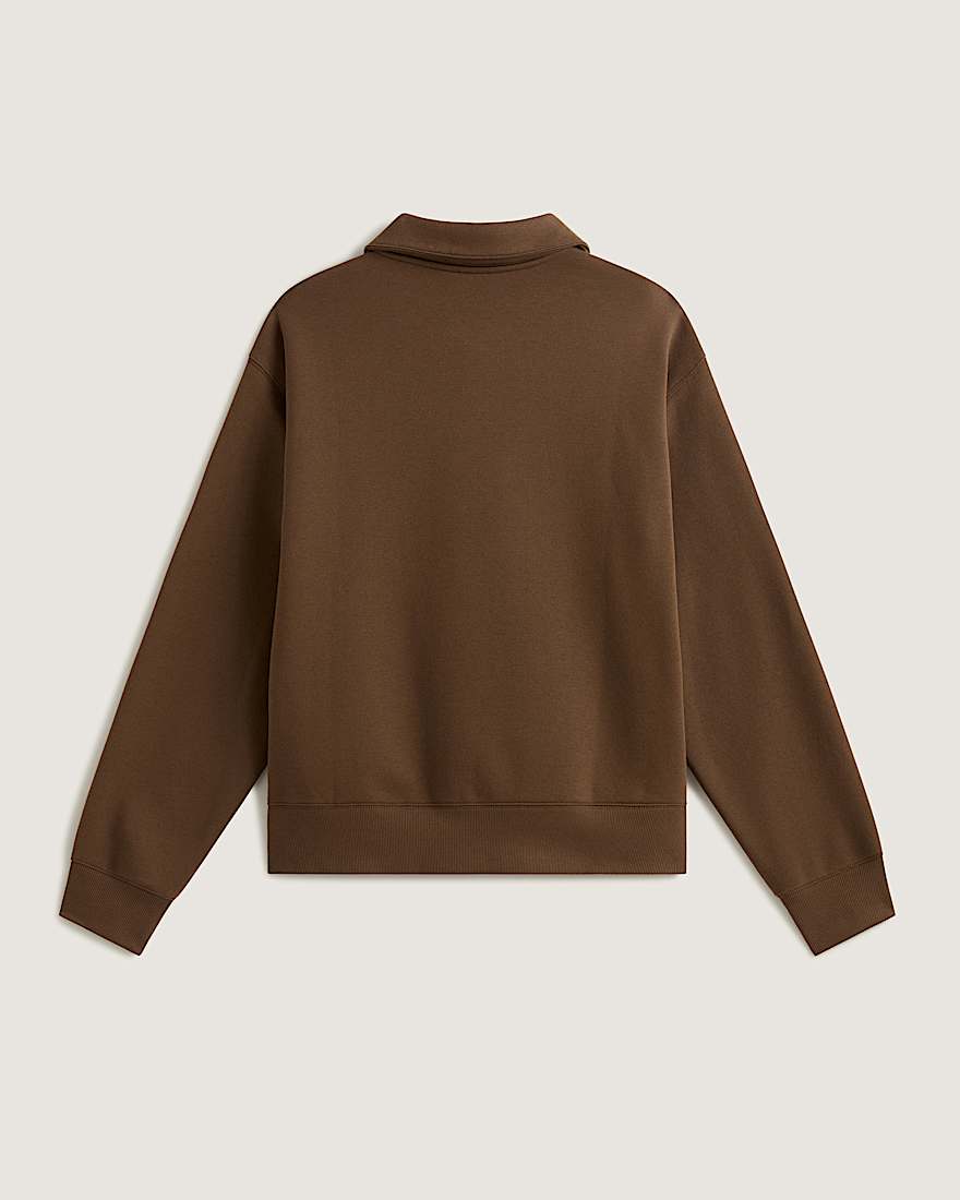 Polo FleecePullover VANS Braun ALT1
