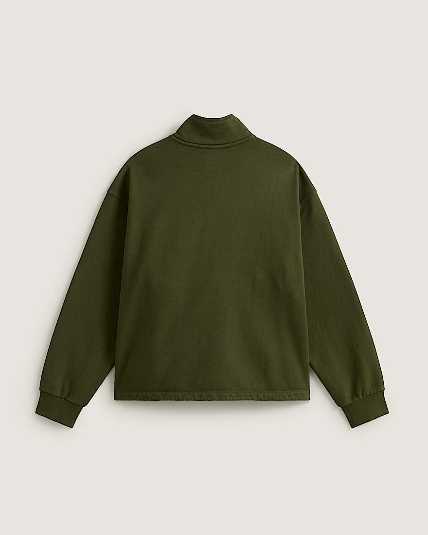 Full Zip Mock Neck Fleece Green Balsam VANS Grn ALT1
