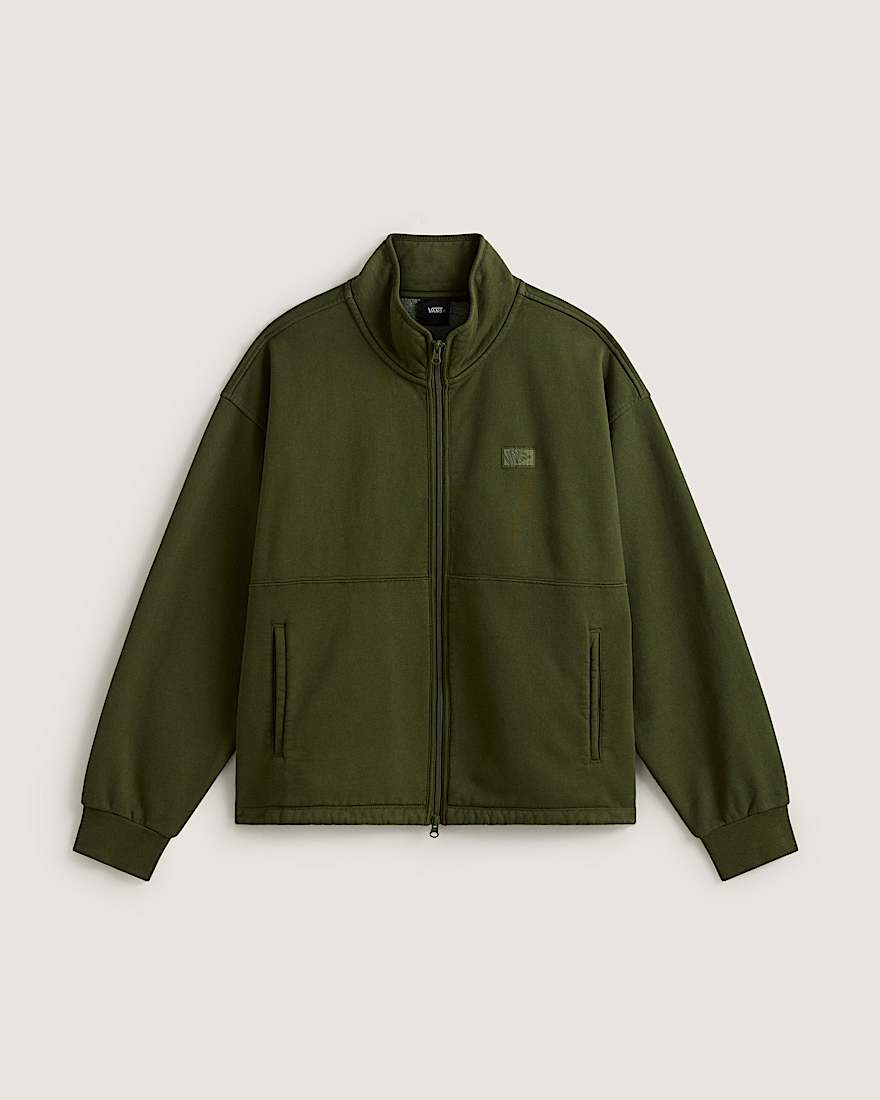 Full Zip Mock Neck Fleece Green Balsam VANS Grn HERO