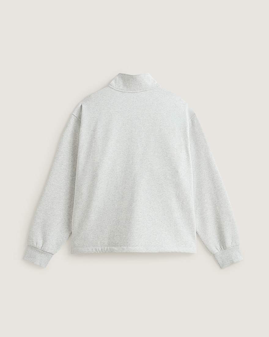Full Zip Mock Neck Fleece ASH HEATHER VANS Grau ALT1