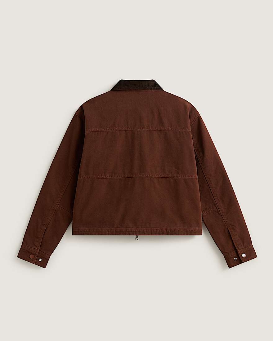 Nicola Cropped Chore Canvas Jacke VANS Braun ALT1