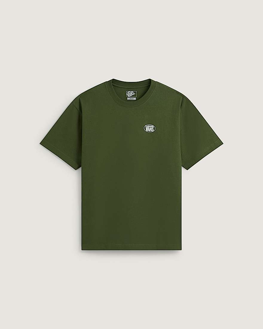 Oval Logo Loose SS Tee Green Balsam VANS Grn HERO