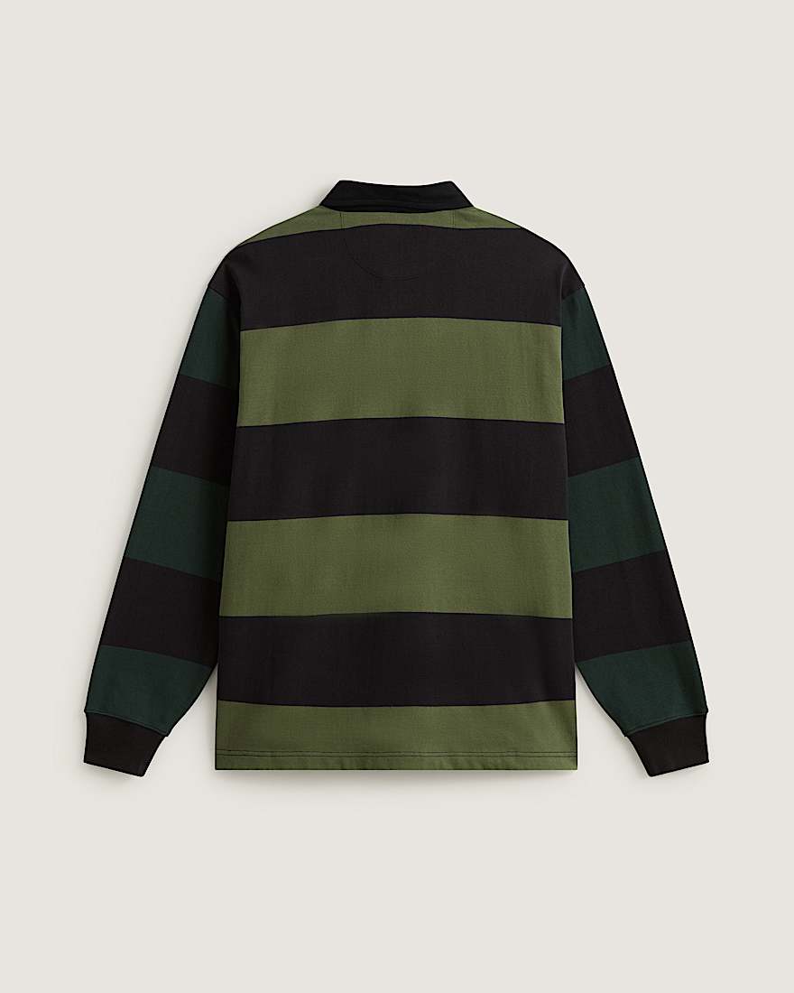 Ward Stripe Rugby Strickpullover VANS Grn ALT1