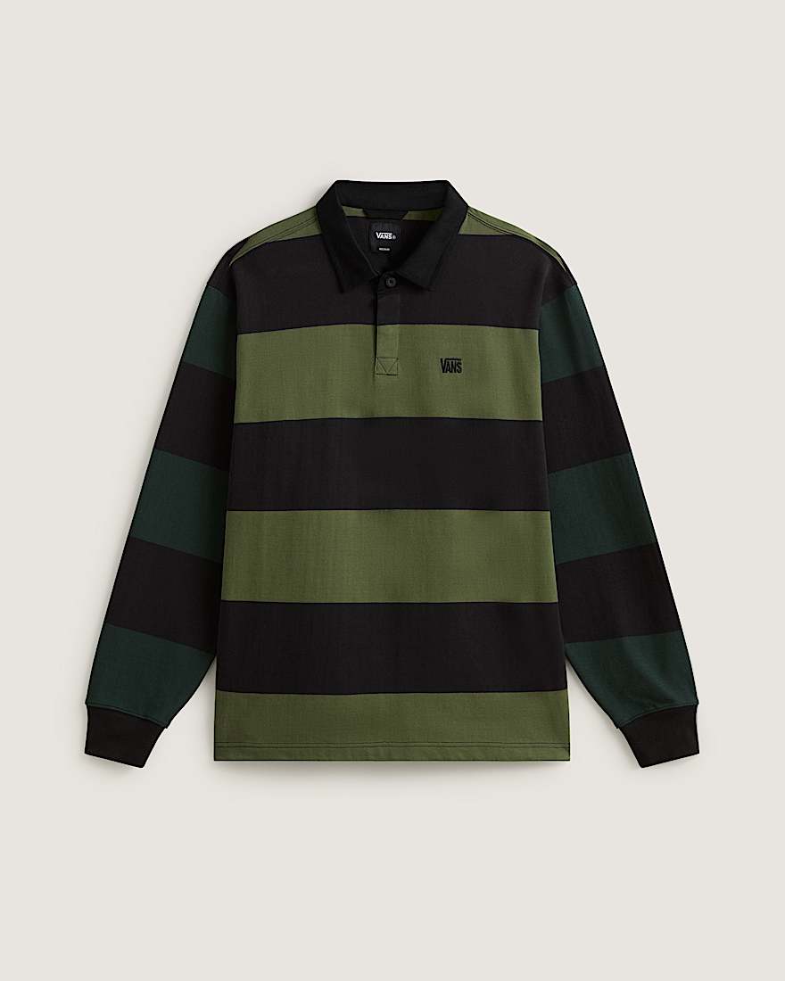 Ward Stripe Rugby Strickpullover VANS Grn HERO