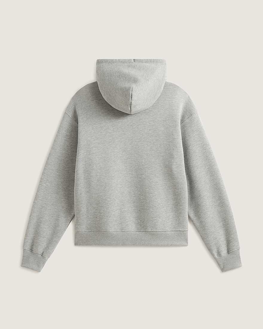 StretchKapuzenjacke mit Logo und Reiverschluss VANS Grau ALT1