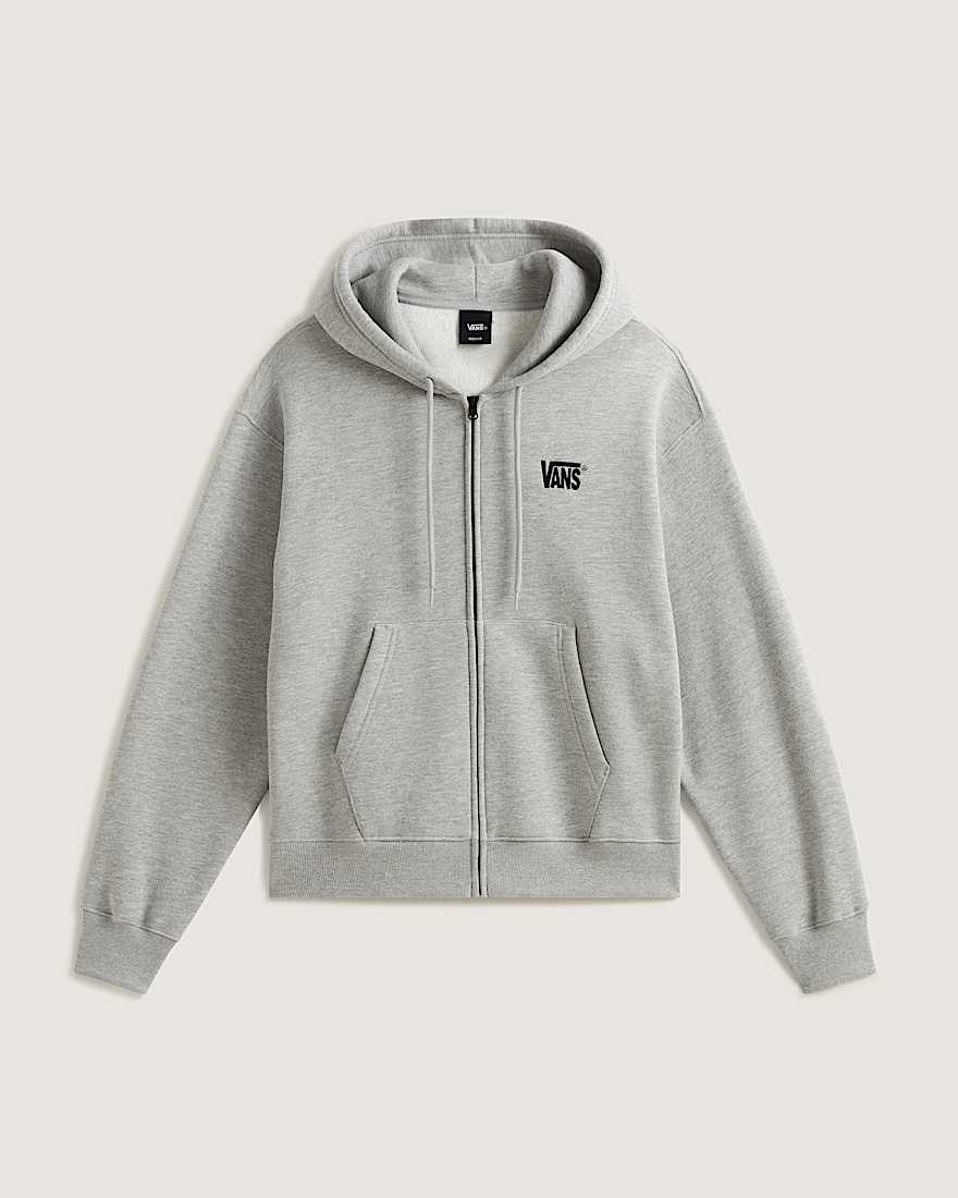 StretchKapuzenjacke mit Logo und Reiverschluss VANS Grau HERO
