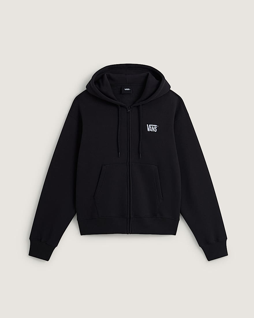 StretchKapuzenjacke mit Logo und Reiverschluss VANS Schwarz HERO