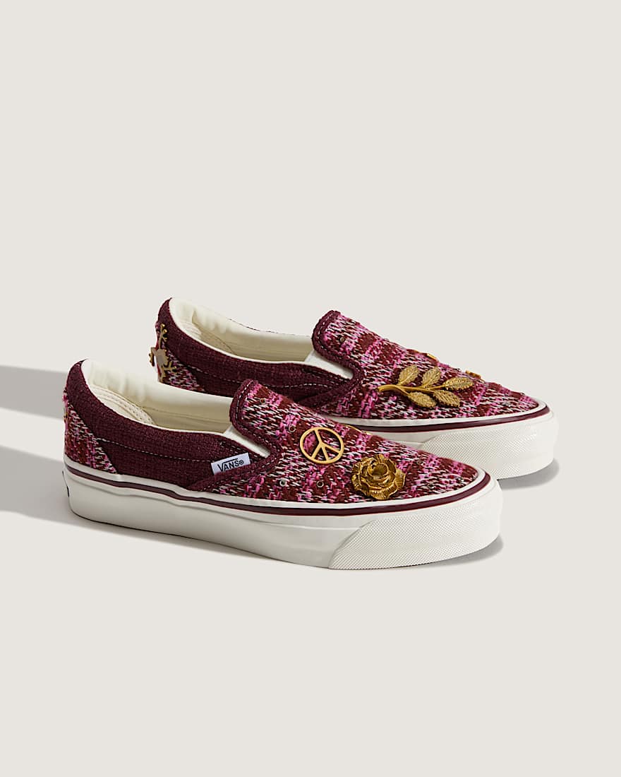 Premium Classic SlipOn Schuhe VANS BraunRosa ALT1