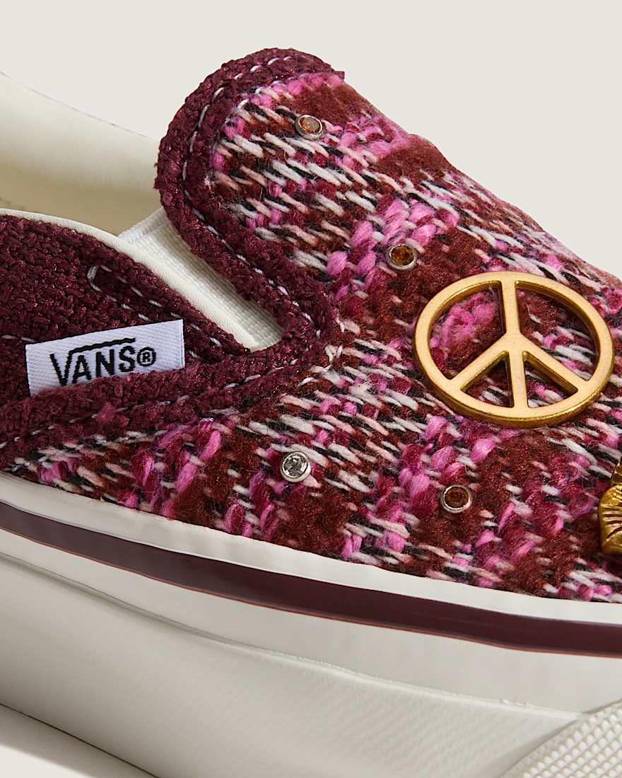 Premium Classic SlipOn Schuhe VANS BraunRosa ALT6