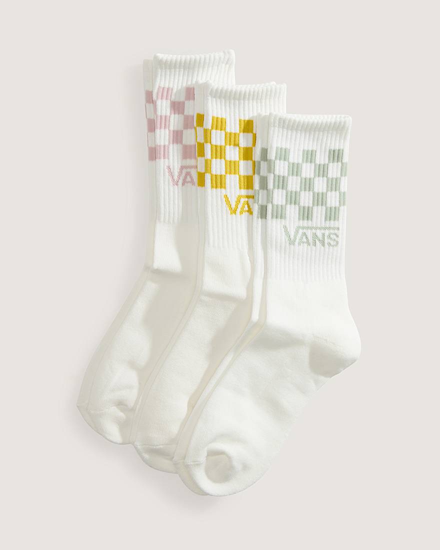 Classic Check Crew Socken 3 Paar VANS Wei HERO