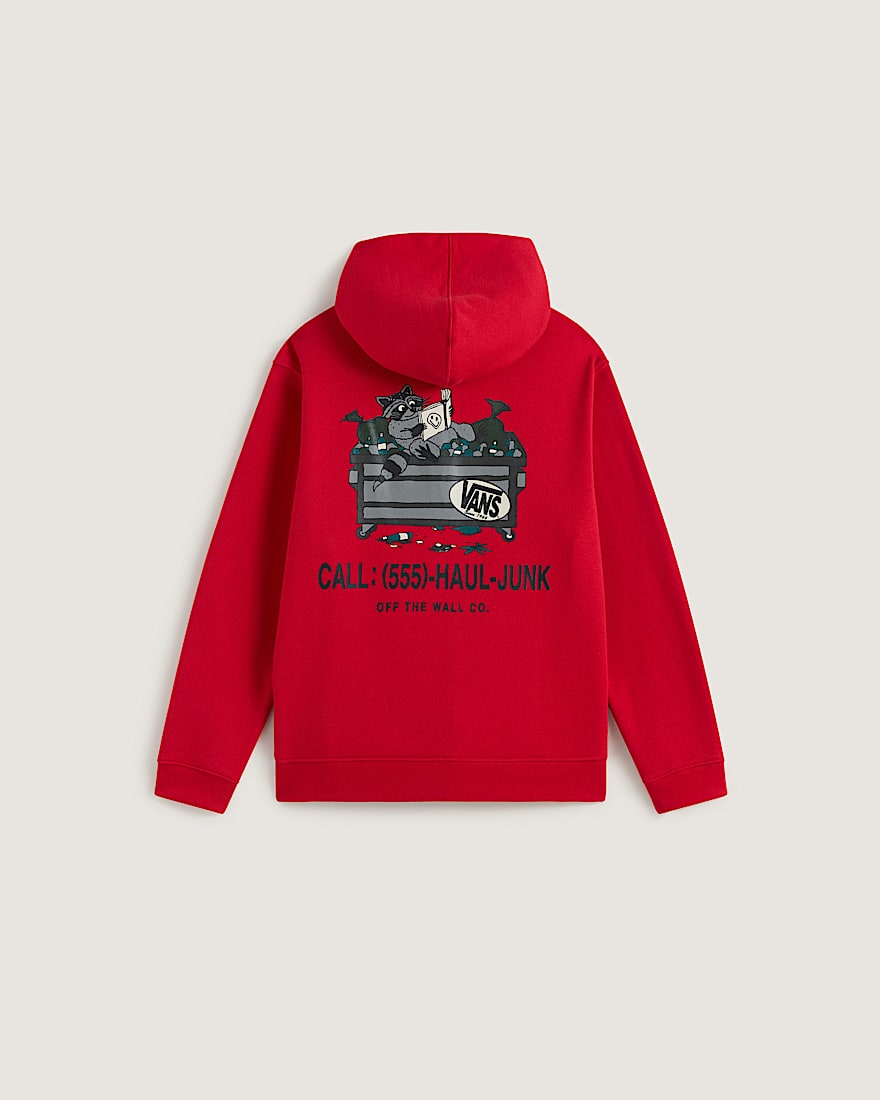 Dumpster Raccoon Hoodie mit Reiverschluss fr Kinder 814 Jahre VANS Rot ALT1