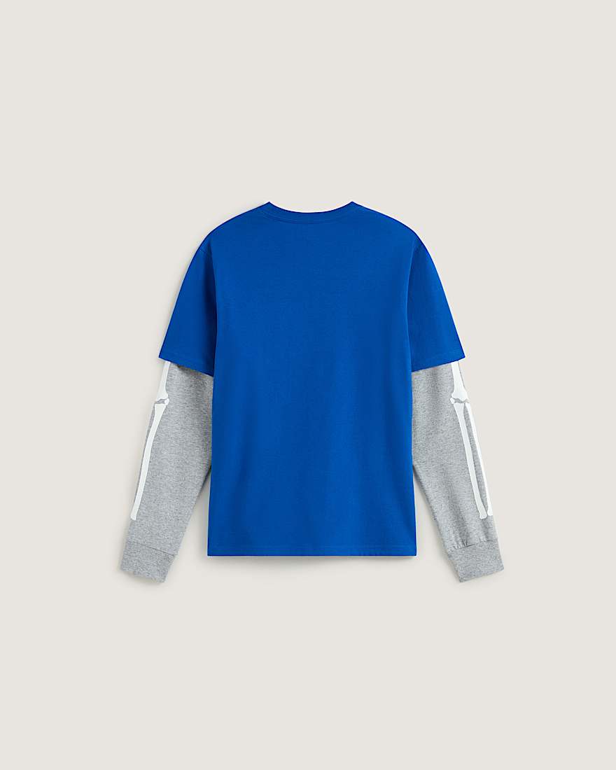 Kids Arm Bones Twofer Shirt 814 Jahre VANS Blau ALT1