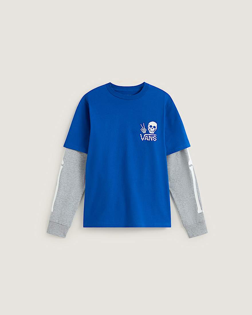 Kids Arm Bones Twofer Shirt 814 Jahre VANS Blau HERO