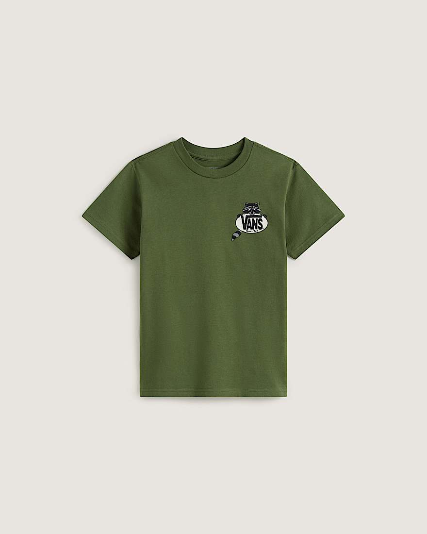 Dumpster Raccoon TShirt fr Kinder 814 Jahre VANS Grn HERO