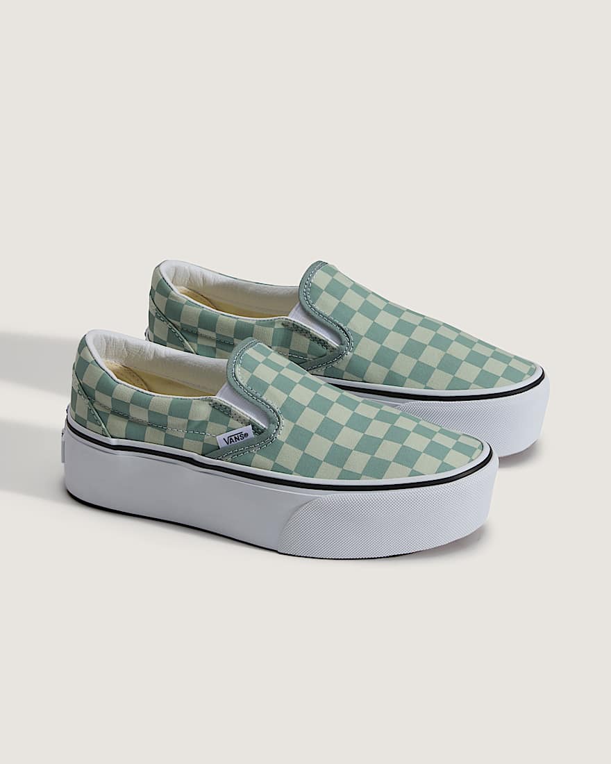 Classic SlipOn Plateauschuhe VANS Grn ALT1