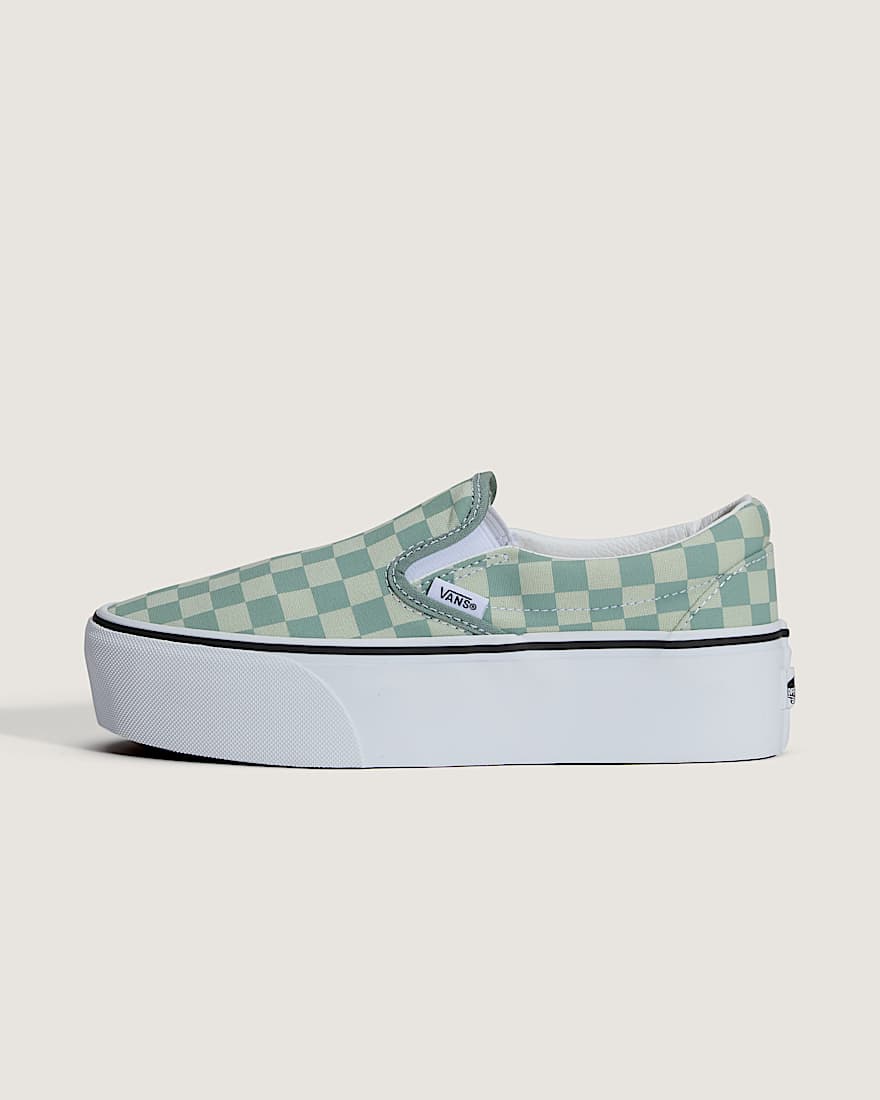Classic SlipOn Plateauschuhe VANS Grn HERO