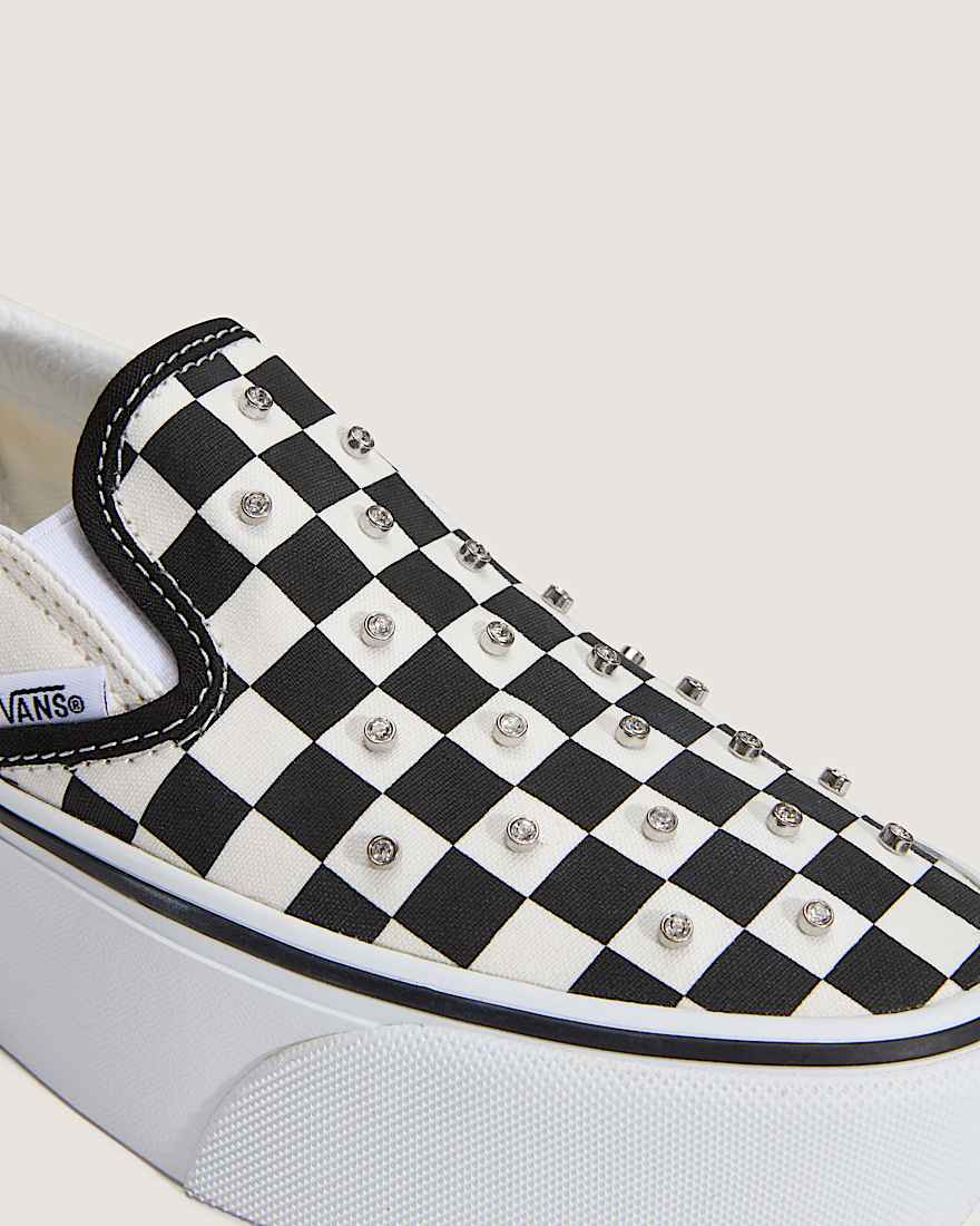 Jugendliche Classic SlipOn Plateauschuhe 814 Jahre VANS Schwarz ALT4