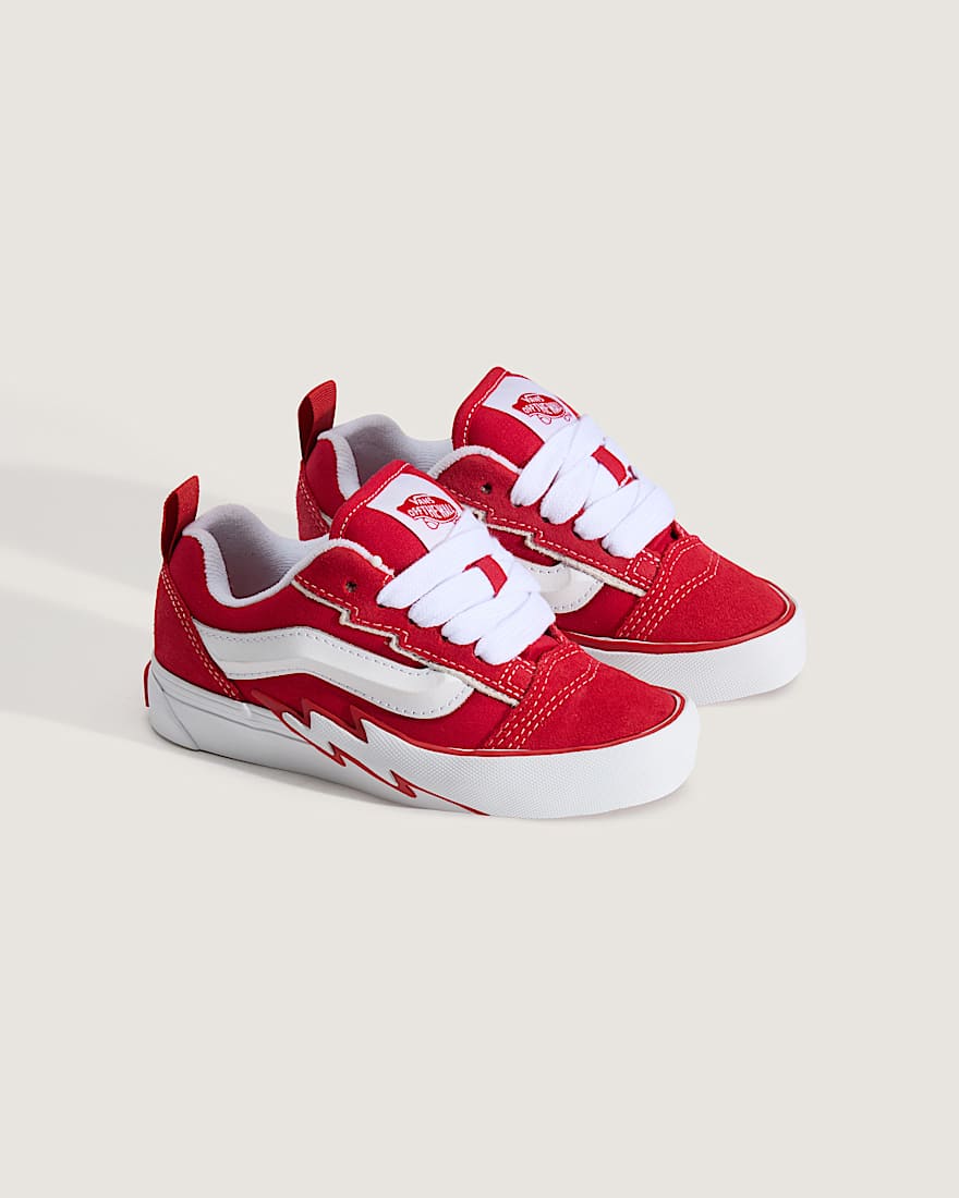 Kleine Kinder Knu Skool Schuhe 48 Jahre VANS Rot ALT1