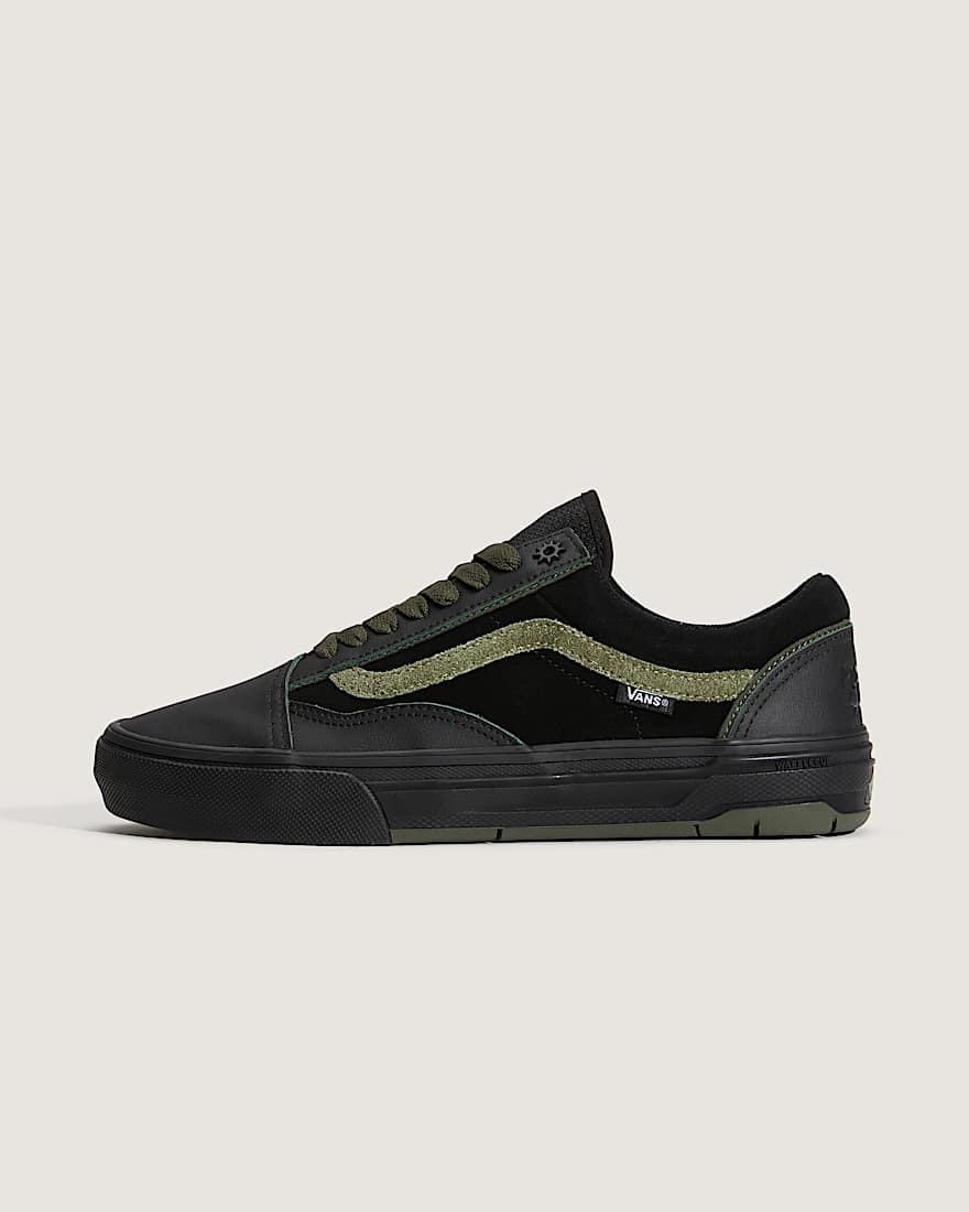 Skate Old Skool Wafflecup Schuhe VANS SchwarzGrn HERO