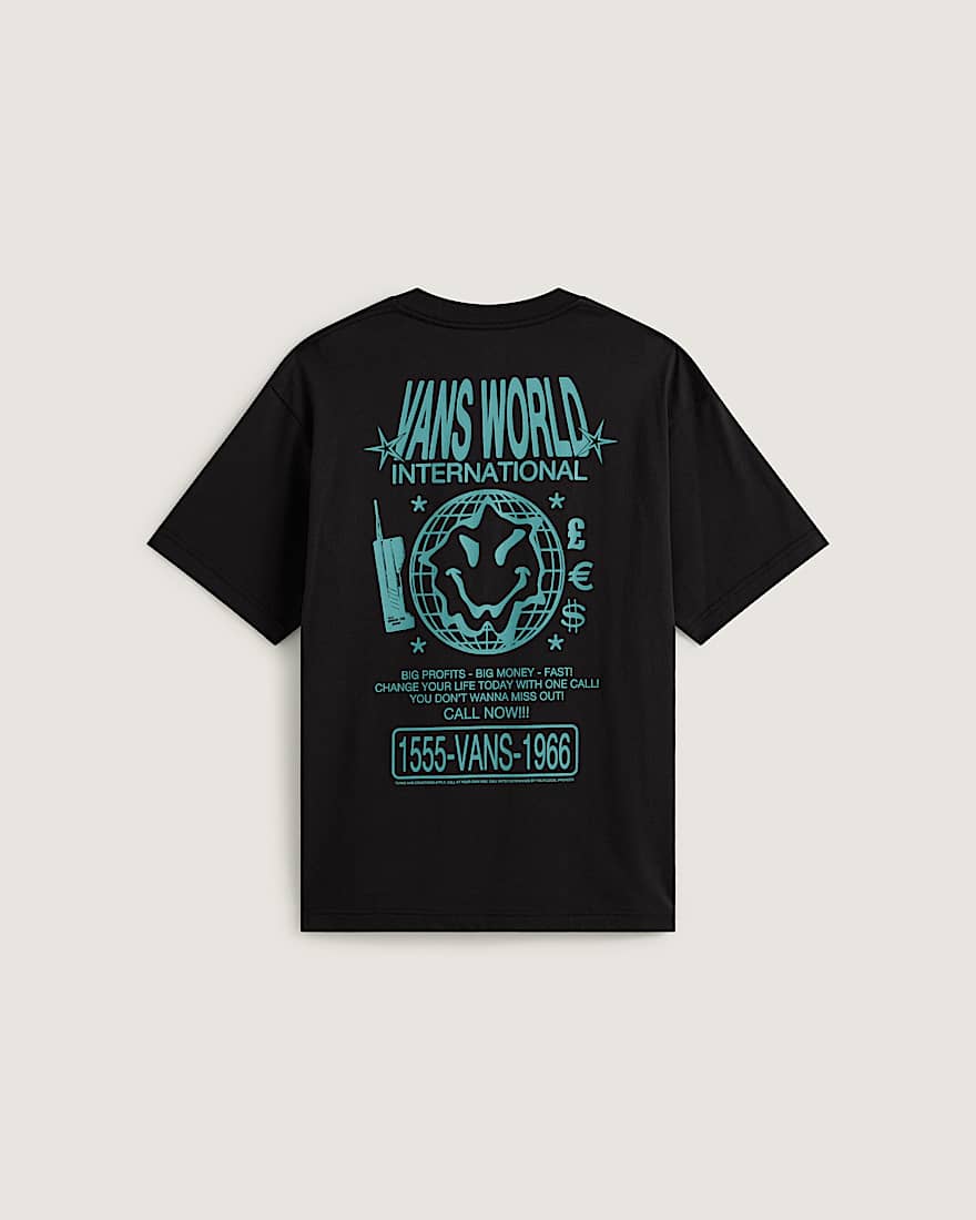 Vans World Intl SS Tee Black VANS Schwarz ALT1