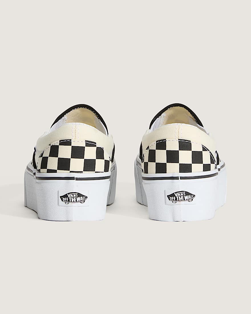 Classic SlipOn Platform Schuhe VANS SchwarzWei ALT3