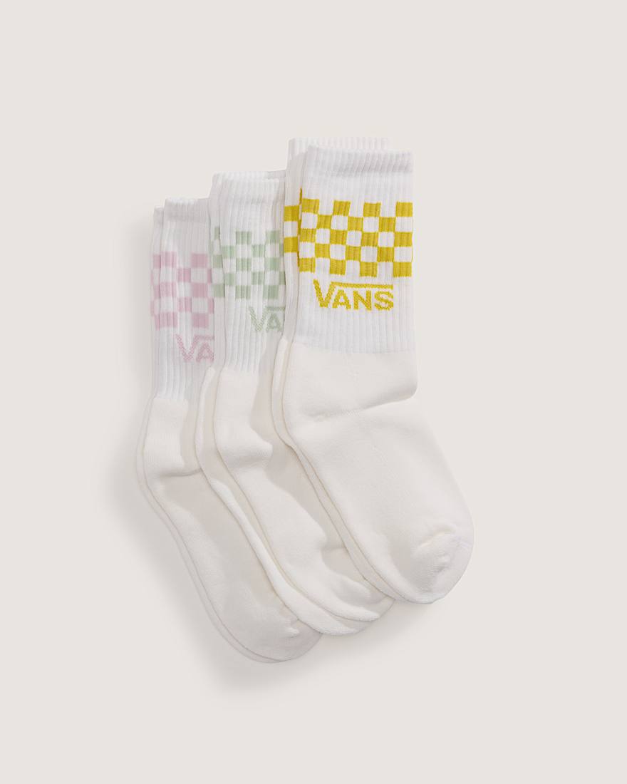 Classic Check Crew Socken 3 Paar VANS Wei ALT1