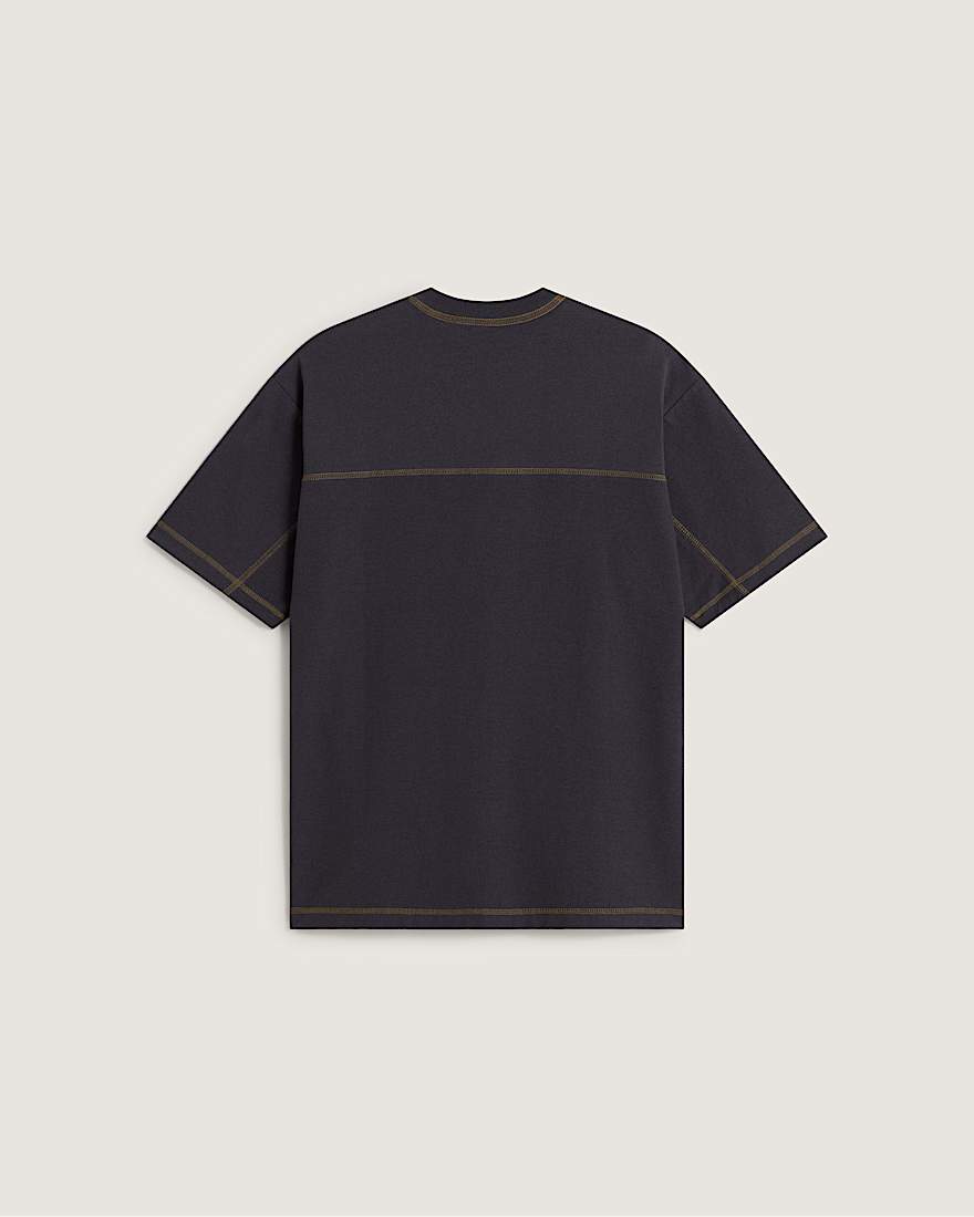 Contrast Stitch Loose Fit SS Tee Charcoal Grey VANS Grau ALT1