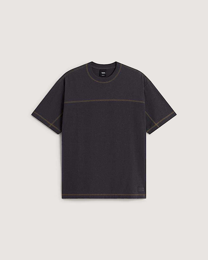 Contrast Stitch Loose Fit SS Tee Charcoal Grey VANS Grau HERO