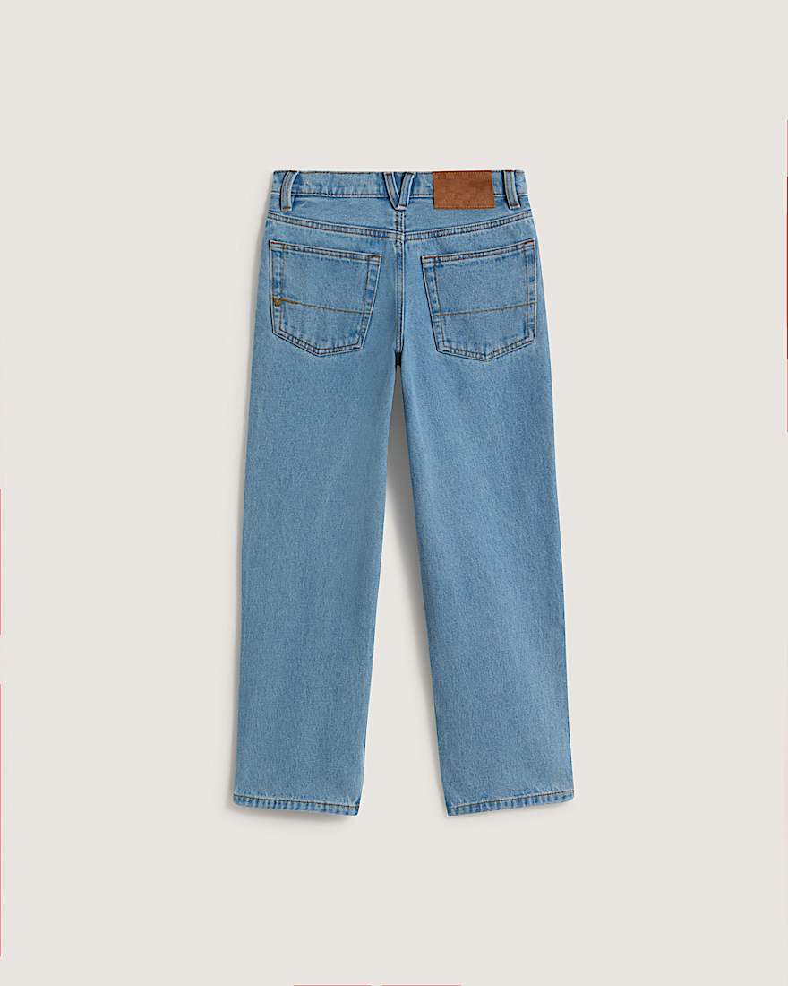 Kinder Check5 Loose Denim Hose 814 Jahre VANS Blau ALT1