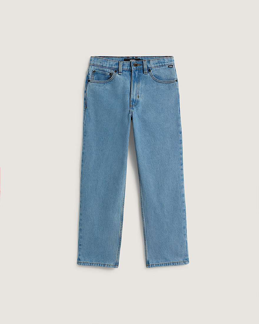 Kinder Check5 Loose Denim Hose 814 Jahre VANS Blau HERO