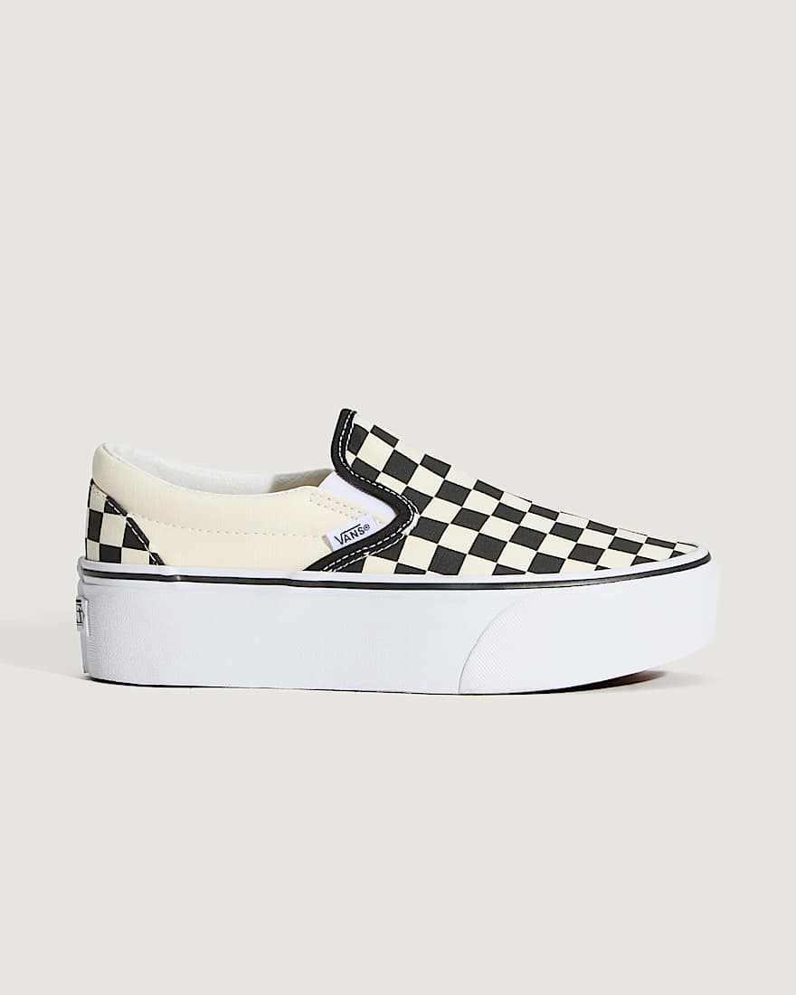 Classic SlipOn Platform Schuhe VANS SchwarzWei ALT5